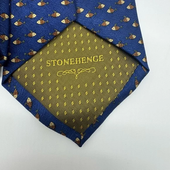 Stonehenge 100% Silk Ties, Fish Themed - Picture 7 of 8